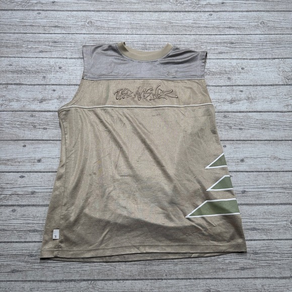 Reebok Other - Y2K Reebok Allen Iverso Shirt Men's Small Tan Sleeveless The Answer AI3 Graphic